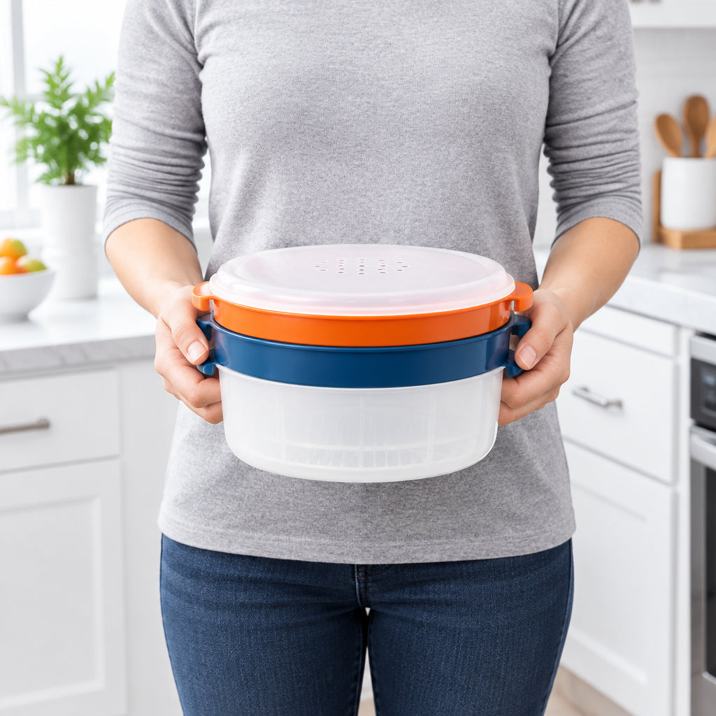 Microwave Steaming Container