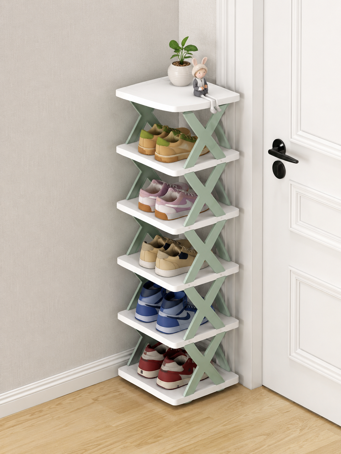 Modular Stackable Shoe Rack