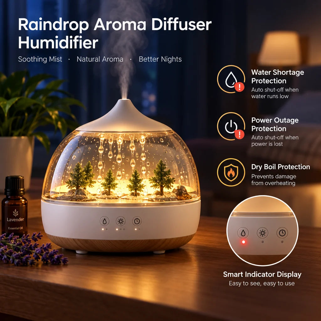 Raindrop Aroma Diffuser Humidifier