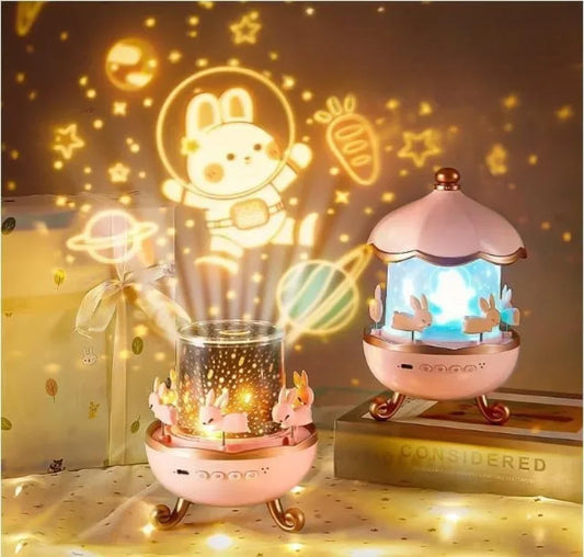 Cute Bunny Galaxy Star Projector