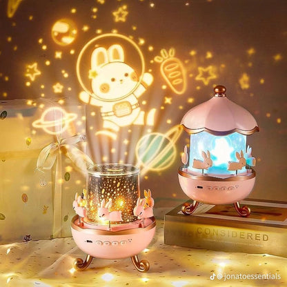 Cute Bunny Galaxy Star Projector