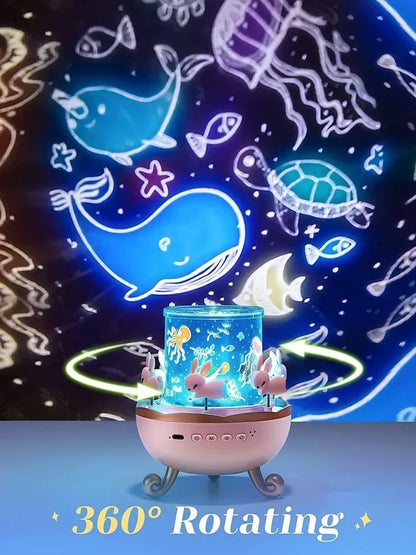 Cute Bunny Galaxy Star Projector