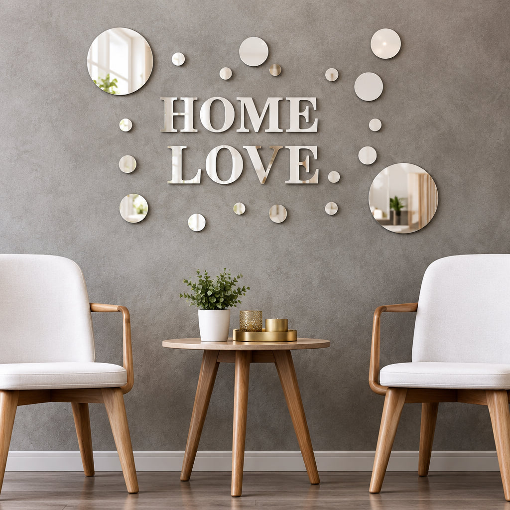 26-Piece 3D Acrylic Wall Decor