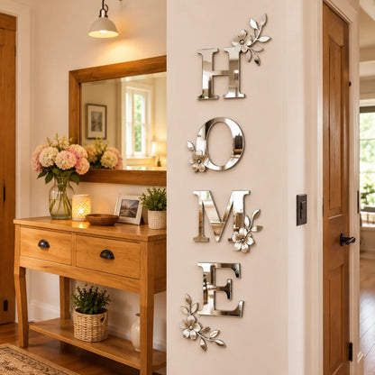 Home Sign Acrylic Mirror - Modern Home Decoration
